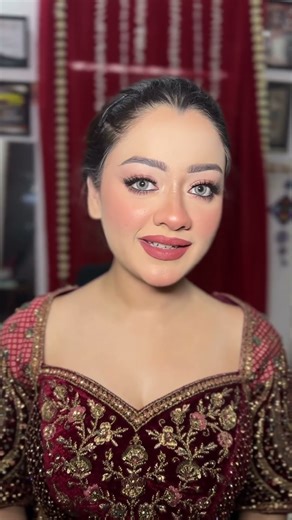 ♥️🥰beautifully bride #bridelmakuptutorial #makeup #indianbridemakeup #makeup #learnthislook