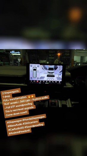🚀 DOUBLE Honda Stepwagon Upgrade at Wan’s Audio! Two Stepwagon owners came together… and both left with a FULL transformation. 🔥🔥 Here’s the full premium package installed on BOTH units: ✨ 14.6" Android Headunit – Ultra-smooth display – Perfect clarity for 360 cam CarPlay maps – Makes the whole dashboard look brand new ✨ 360° Surround View Camera System – 5D tuning with extreme accuracy – High-definition clarity – Super helpful for tight parking & turning ✨ Xcelsus XU6.2i Speaker System – Cri
