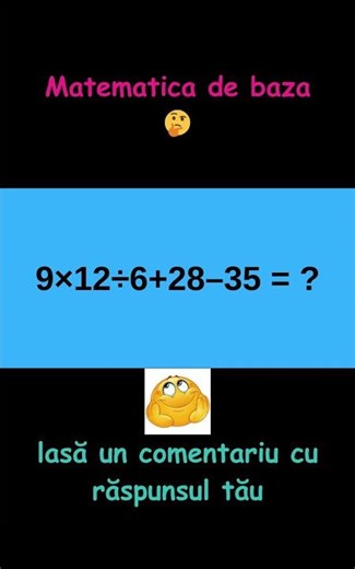 Matematica de baza 🤔 #shortsfeed #matematica