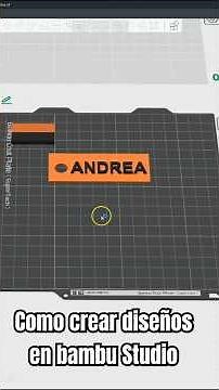 ¿Sabes que puedes crear diseños en Bambu Studio?. ¡Te explico cómo en 3 minutos! #bambulab