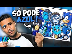 Drawing Only Blue Characters - Art Challenge!