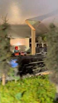 MODEL TRAIN build around the ceiling of my office.