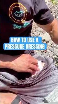 How to apply emergency pressure dressing correctly #FirstAid #stopthebleed #Emergency