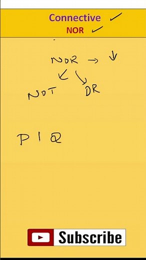 Connectives - NOR - Truth Table- Mathematical Logic - Discrete Math