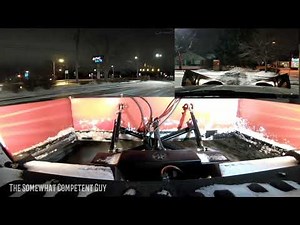 Plowing Snow With BOSS DXT and Drag Pro Plows