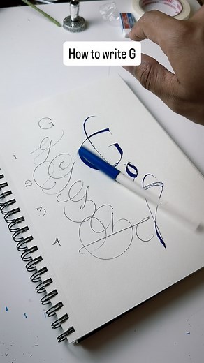 How to write G #art #name #calligraphy #sign | Gurpreet Singh G