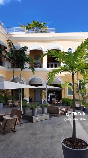 Hotel Palacio Provincial, Old San Juan Curio Collection by Hilton This boutique hotel in the heart of Old San Juan is perfect if you want to be right in the city’s energy, with rooftop pool days, DJ nights, and beautiful open-air courtyards throughout the property. #puertorico #oldsanjuan #hilton #travel #boutiquehotel