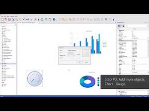 BCGSoft Visual Designer: how to create "Call center" dashboard