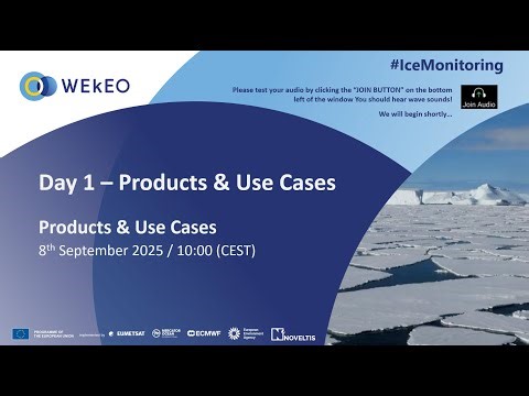 WEkEO 4 Ice Monitoring - Session #1 - 8 September 2025