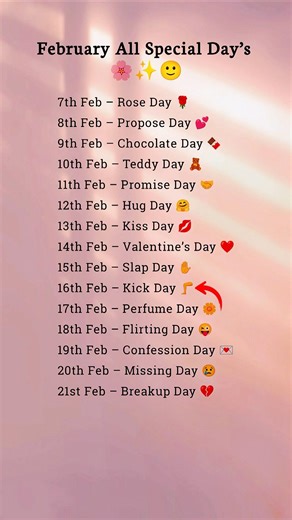 😱 February Special Love Days List 💖✨ | Full Relationship Calendar! ❤️
