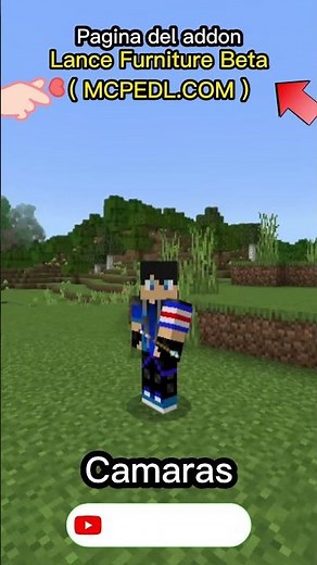 Functional Security Cameras Mod in Minecraft Bedrock #shorts