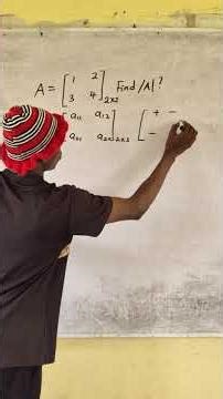 Using Minor matrix to find the determinants. #maths #viralvideo #education