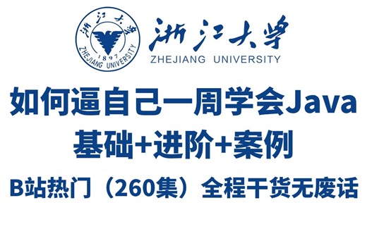 2024新版】Java自学全套教程（260集）基础+进阶+案例通俗易懂，零基础入门，全程干货无废话，从入门到就业全套教程_Java基础_Java开发_JAVA入