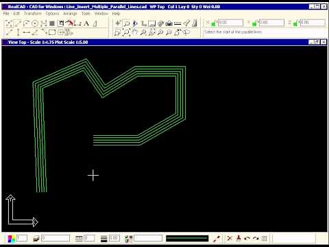 How to Insert Multiple Parallel Lines in CAD