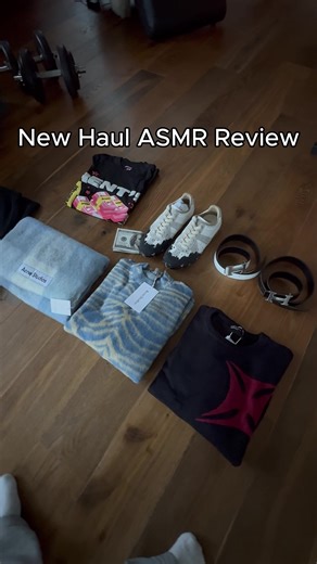 New Haul ASMR Review #acnestudios #LitBuy #haul #gats #brokenplanet