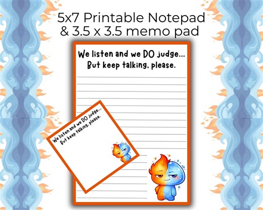 We Listen and Judge | Printable & Digital Notepad and Memo Pad Bundle | Sarcastic Stationery - Etsy Canada
