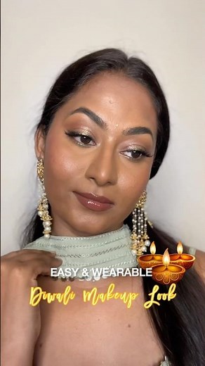 Easy & Wearable Diwali Makeup 🪔✨
