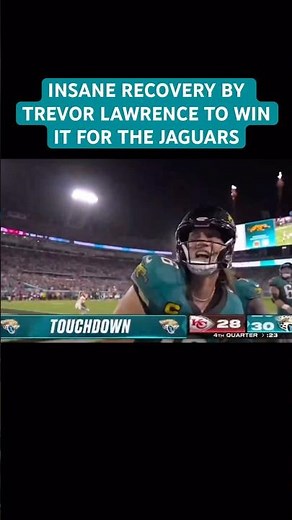 TREVOR LAWRENCE INSANE RECOVERY & RUN FOR GAME WINNING TOUCHDOWN