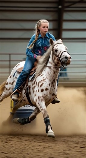 Barrel Racing Fun with My Appaloosa Pony