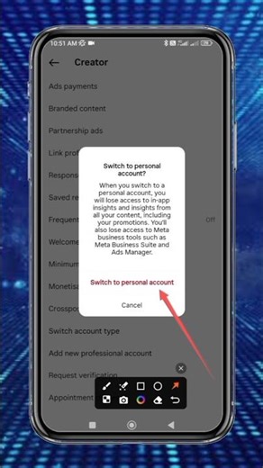 How to switch back to personal account on Instagram 2026#switch#personal#account#shortsviral#trend