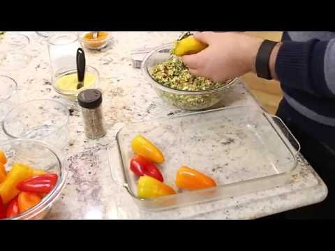 Deliciously Stuffed Mini Peppers // Homemade Recipe