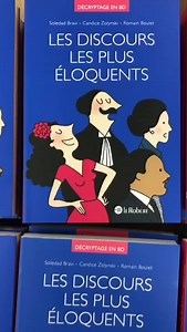 [Nouveauté📢] Nous sommes ravis de vous annoncer la parution prochaine de la BD Les Discours les plus éloquents ! Dans cette BD, Soledad Bravi, Candice Zolynski et Romain Boulet s’emparent de vingt discours qui ont marqué l’histoire ou la littérature : le discours de Robert Badinter en faveur de l’abolition de la peine de mort, le discours de Simone Veil pour le droit à l’avortement, le discours de Martin Luther King contre le racisme, mais aussi, la déclaration d’amour de Cyrano à Roxane… L’occ