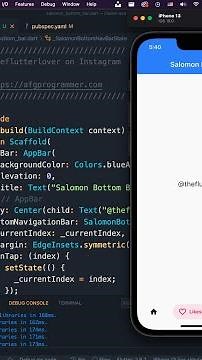 Flutter UI | Salomon Bottom Bar Package Example