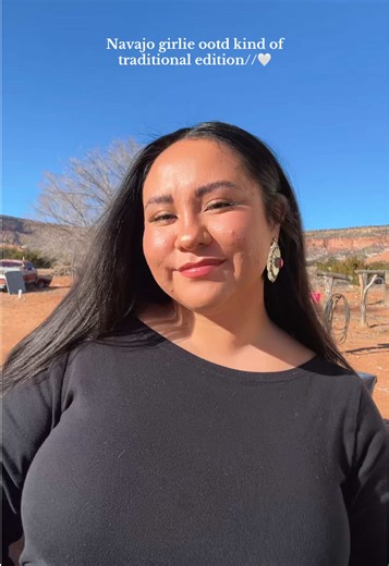 ✨For a full traditional look I’d need a concho belt, moccs, my hair in a bun some necklaces on or even a rug dress (to have one is my dream)✨this is all I have at the moment though 🙂‍↕️✨❤️ #nativetiktok #indigenous #navajo #ootd #fyp