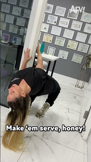 She’s Serving up the Laughs!! 🤣 #funny #fail #fall #afv