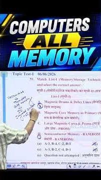 Computer Memory | All Memory Types Explained | RAM, ROM, Cache, Virtual Memory