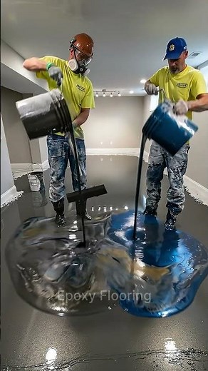 Basement Transformation That Looks Unreal! Luxury Epoxy Floor Makeover 😱