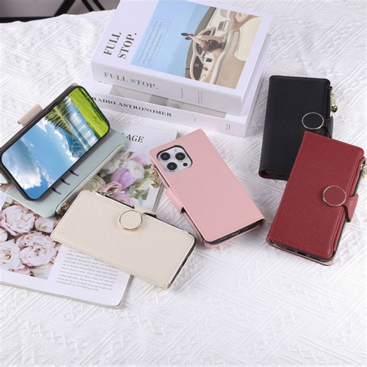 For Xiaomi Poco X7 Pro F7 X6 X5 M6 Pro Ultra 5G Wallet Case Luxury Leather Sparkling Buckle Folio Card Slots Phone Cover with Long Strap | Lazada Singapore