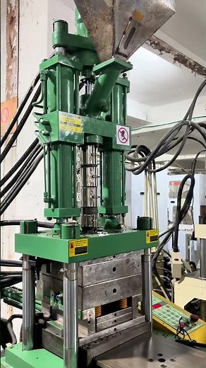 Vertical Injection Molding Machine in Action | Precision Insert Molding