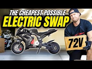 I Installed the CHEAPEST 72V ELECTRIC CONVERSION KIT on Amazon's CHEAPEST MOTORCYCLE ($260)