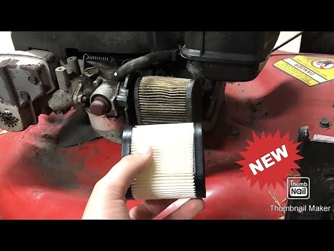 Replacing an air filter on a Toro GTS 6.5 HP