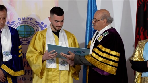 "Promoter of missions that bring peace and prosperity", Armand Hysi is honored with the "Golden ambassador Richard Holbrooke" Gold Medal