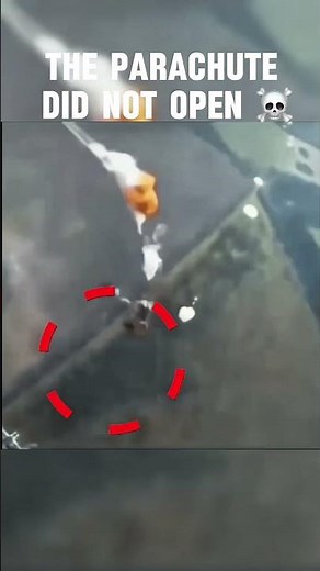 The paratrooper's parachute did not open💀💔 #fail #viralvideo