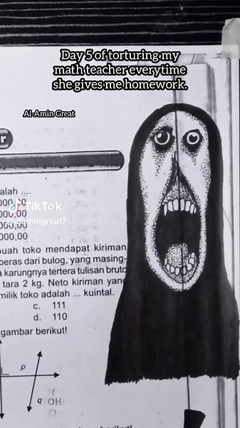 Creative Art Inspired by Homework Torture