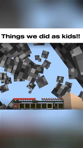Things we did as kids! #funnyminecraftmoments #minecraft