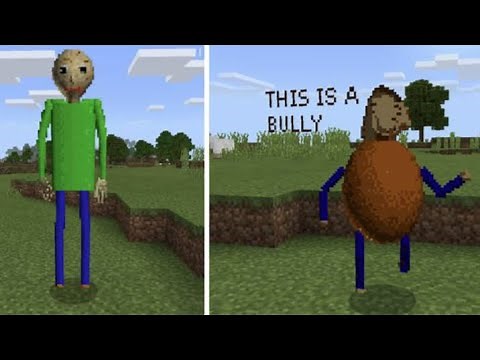 minecraft pocket edition Baldi skin pack (2D)