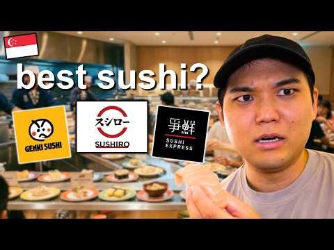 I Tested Singapore’s 3 MOST Popular Revolving Sushi — Here’s the BEST