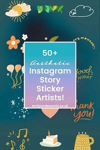 50  Aesthetic Instagram Story Stickers! The Best GIF Ideas - Emily Underworld