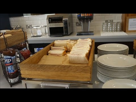 A look inside the Upper Deck Lounge at Glasgow Airport