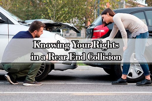 Knowing Your Rights In A Rear End Collision | Personal Injury Lawyers