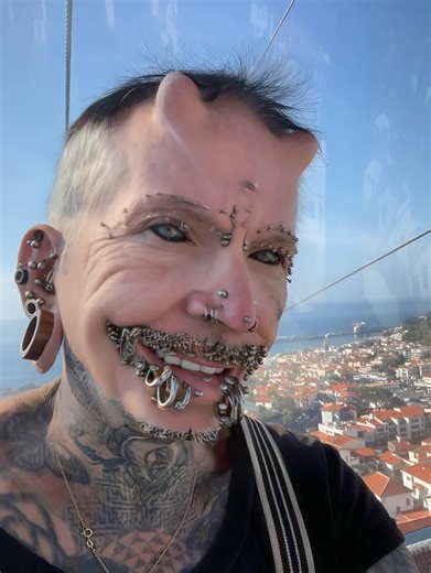 184K views · 427 reactions | “He used to work behind a desk…”  You won’t believe what this man looked like before turning into the world’s most modified human. See the jaw-dropping transformation in the comments below  | Amazing Stories | Facebook