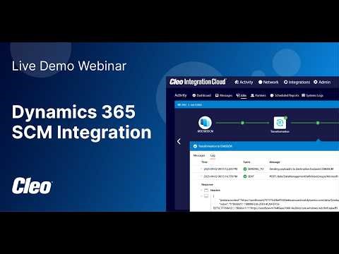 CIC D365 SCM Integration—Live Demo Webinar 4.23.2026