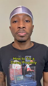 Eli on Instagram: "How to tie a durag properly! - - - #durag #howto"