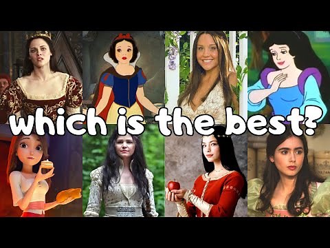 ranking 9 different versions of snow white 🍎❄️👑