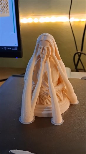 Girl portrait 3d print #bambulab #3dprint #blender blender