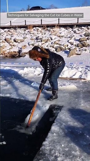 Techniques for Salvaging the Cut Ice Cubes in Water